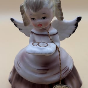Vintage Napco Angel of the Month June Lady Figurine Fine China Angel Girl No. E1787/6 Lover Antiques and Vintage