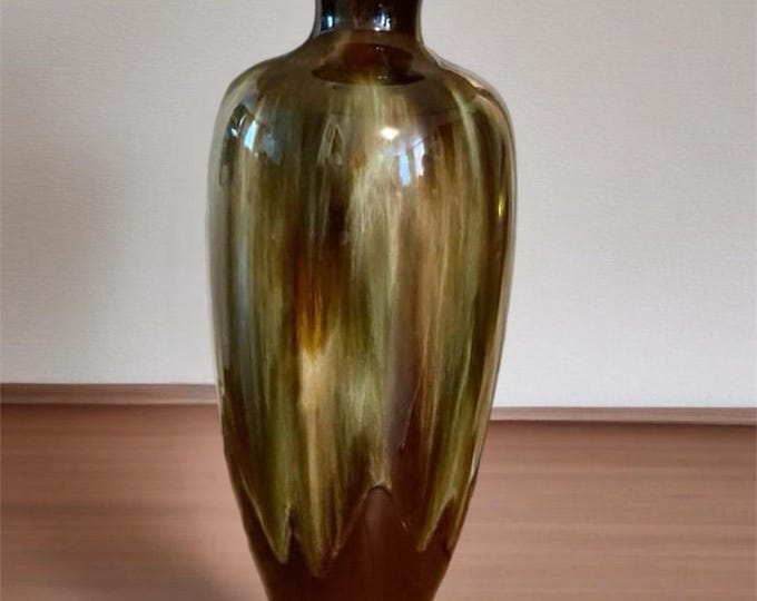 Vintage Drip Glazed Pottery Lamp Light 1960’s Mid Century Modern Lamp Lover Antiques and Vintage