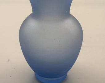 Hand Blown Blue Glass Vase, Lover Antiques and Vintage