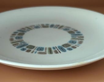 Vintage Canonsburg Pottery Dinner Plate Temporama Mid Century Large Plate Lover Antiques and Vintage