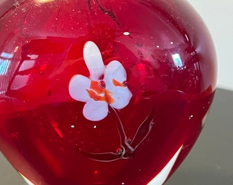 Vintage Italian Murano Millefiori art glass bottle hand blown glass art