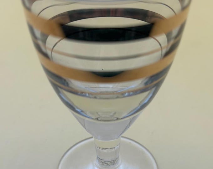 Vintage Gold Gilded Cordial Glass Lover Antiques and Vintage