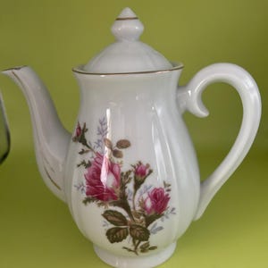 Vintage Tea Pot with Lid Roses Design China Lover Antiques and Vintage