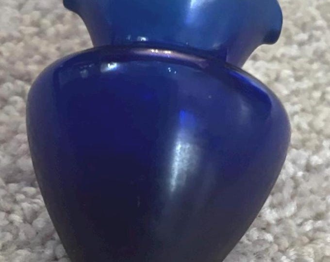 Vintage Cobalt Blue Glass Bulb Cup Replacement for Musical Note Wall Hanging Lover Antiques and Vintage