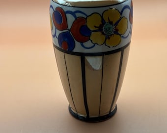 Antique Japanese Lusterware Vase, Hand Painted Made in Japan, Lover Antiques and Vintage