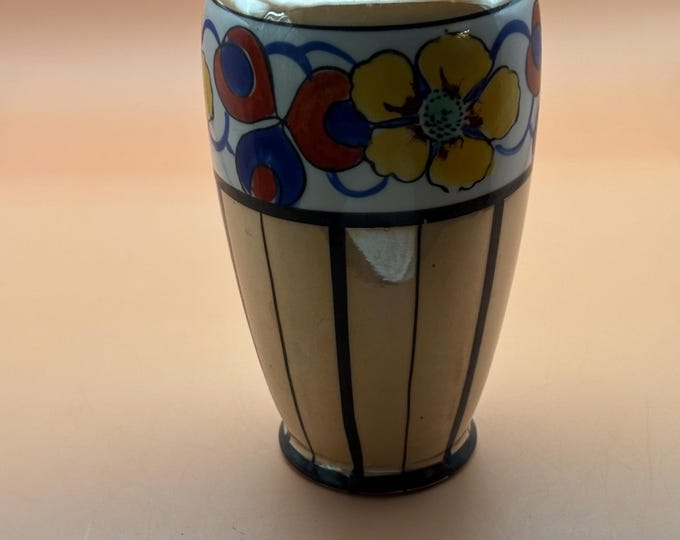 Antique Japanese Lusterware Vase, Hand Painted Made in Japan, Lover Antiques and Vintage