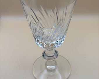 Antique Crystal Glass Footed Cup Lover Antiques and Vintage