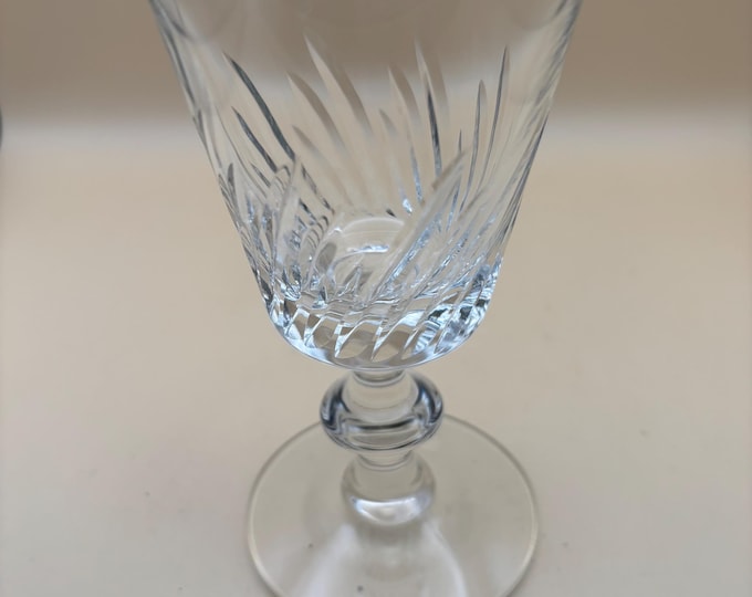 Antique Crystal Glass Footed Cup Lover Antiques and Vintage