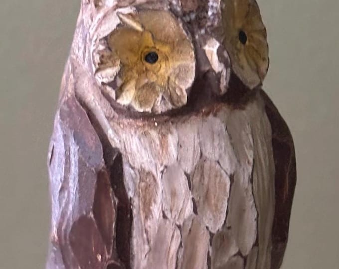 Vintage Hand Carved Owl Lover Antiques and Vintage