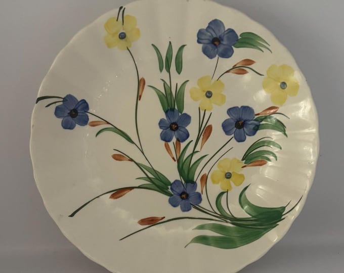 Blue Ridge Southern Potteries Vegetable Bowl, Summer Flowers Design, Lover Antiques and Vintage