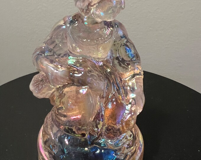 Vintage Little Women Cindy #2 Summit Art Pink Opalescent Russ Vogelsong Sculpture Art Glass Figurine  art Lover Antiques and Vintage