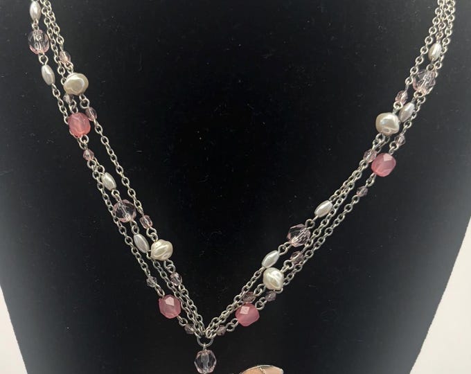Vintage Robert Rose Butterfly Necklace Lover Antiques and Vintage