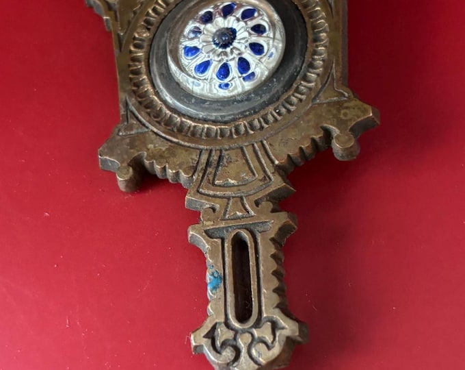 Antique E.N. Welch Clock Pendulum Brass Mechanism Lover Antiques and Vintage