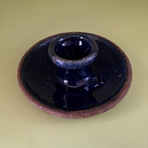 Vintage Mini Jug Pottery Piece with Cobalt Blue Lover Antiques and Vintage