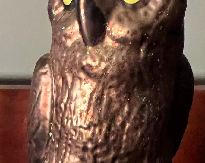 Vintage Owl Ornament, Big Owl Big Eyes Ornament, Made in Germany, Hand Blown Glass Christmas Holiday Ornaments, Lover Antiques and Vintage