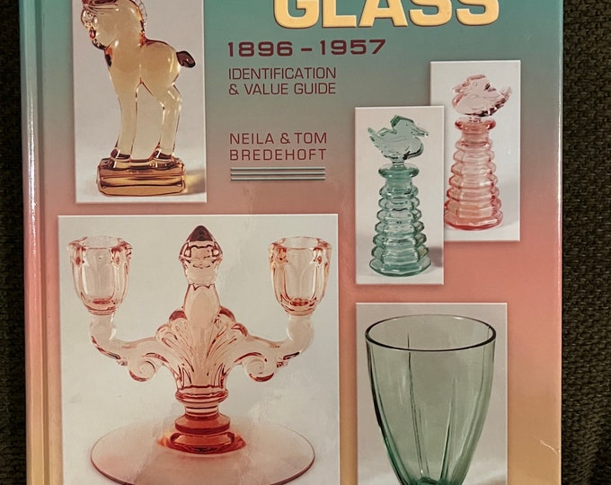 Vintage Heisey Glass Book, with Price Guide by Neila and Tom Bredehoft,  Glassware Guide, Glass Art Book, Lover Antiques and Vintage