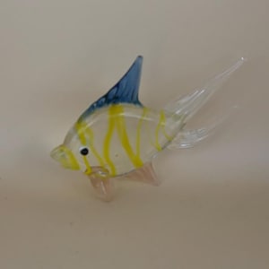 Vintage Murano Colorful Glass Fish Figurine Mini Glass Fish Art Glass Under the Sea Lover Antiques and Vintage