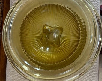 Vintage Hazel Atlas Amber Glass Serving Bowl Set of 2 Mixing Bowls Matching Glass Art Deep Dish Lover Antiques and Vintage