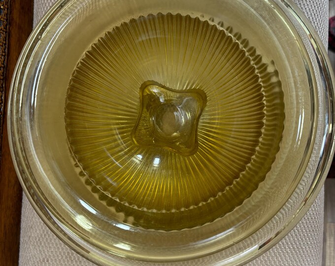 Vintage Hazel Atlas Amber Glass Serving Bowl Set of 2 Mixing Bowls Matching Glass Art Deep Dish Lover Antiques and Vintage