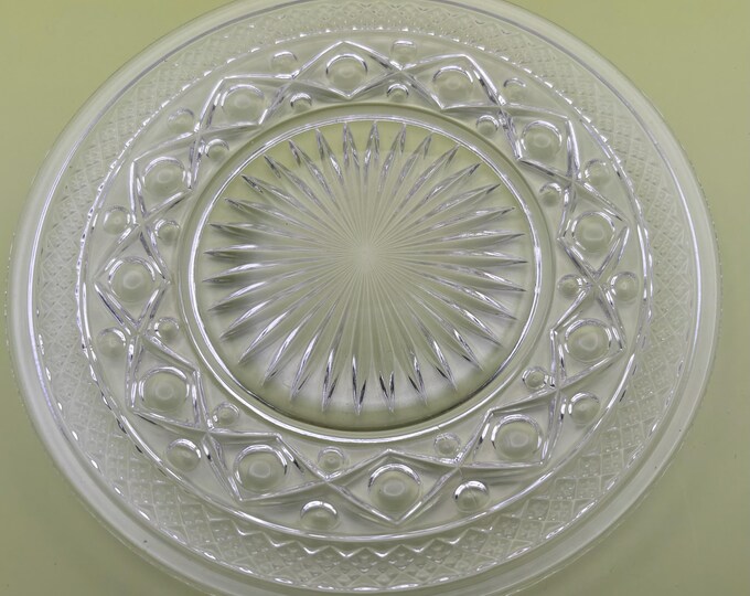Vintage Imperial Glass Cape Cod Salad or Dessert Plate Lover Antiques and Vintage