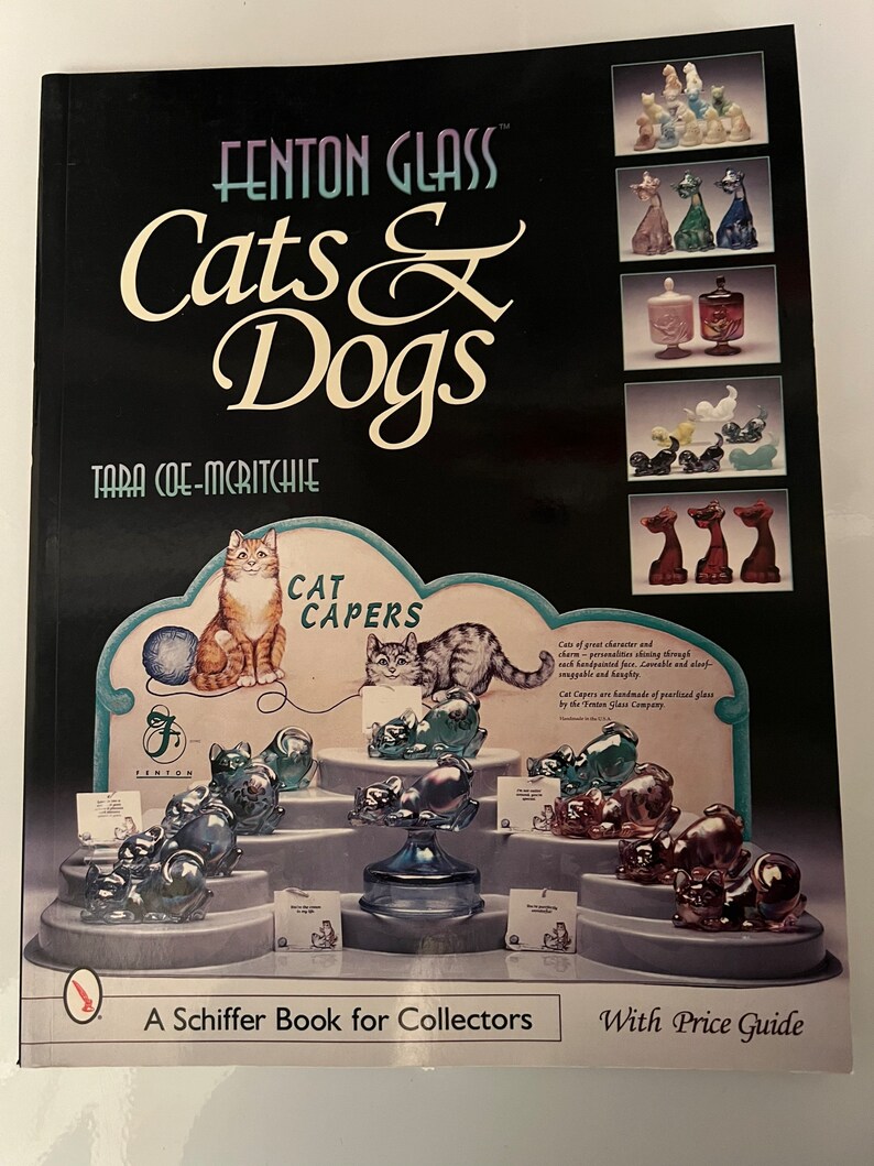 Vintage Fenton Glass Cats and Dogs Guide Book by Tara Etsy