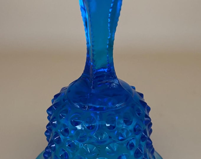 Vintage Fenton Blue Hobnail Glass Bell Art Glass Lover Antiques and Vintage