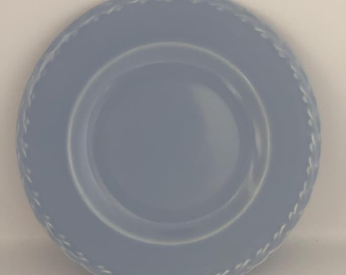 Vernon Kilns Native California Blue Bread Plate, Lover Antiques and Vintage