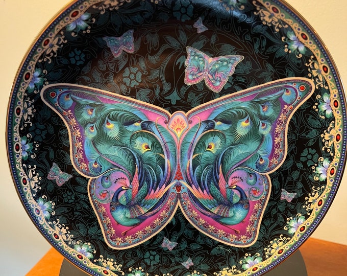 Vintage Enchanted Wings limited edition Jasper Fantasy by Oleg Gavrilov the Bradford Exchange Plate No. 1108 A Colorful Plate Wall Hanging