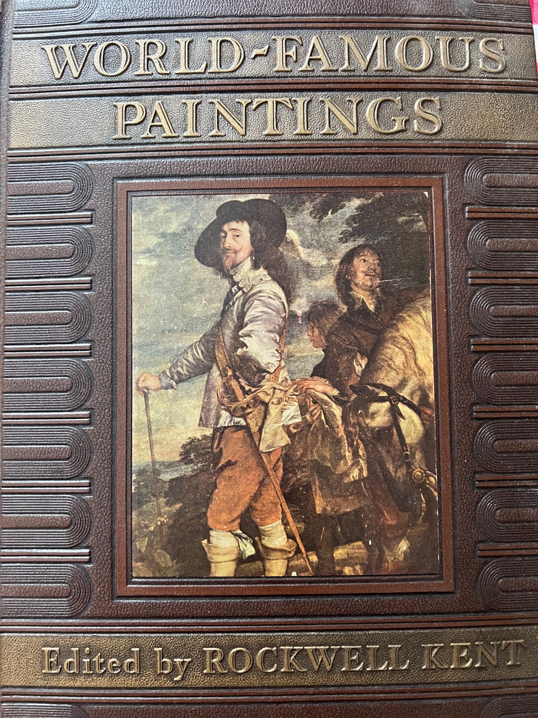 Vintage World Famous Paintings Book, Edited by Rockwell Kent, Big ...