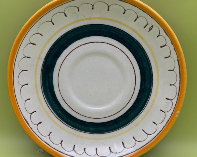 Stangl Pottery Saucer Plate, Fruit Design Potteries from Trenton, NJ Hand Painted, Lover Antiques Vintage