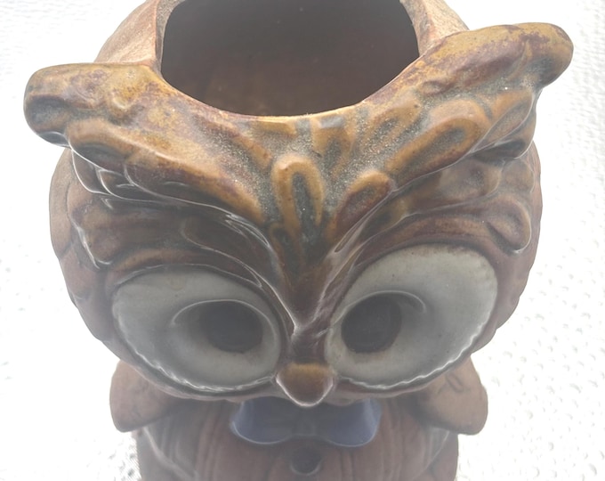 Roseville Pottery Owl Figurine, Marked 2054 USA, Lover Antiques and Vintage