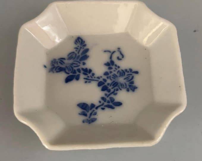 Antique Royal Copenhagen Blue Flower Porcelain Butter Dish Serving Bowl Lover Antiques and Vintage