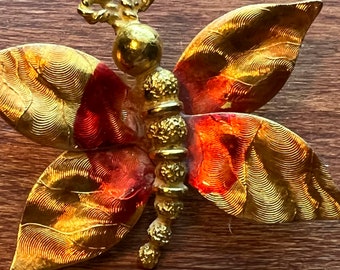 Vintage Butterfly Brooch Butterflies Pin Art Gift For Her Lover Antiques and Vintage