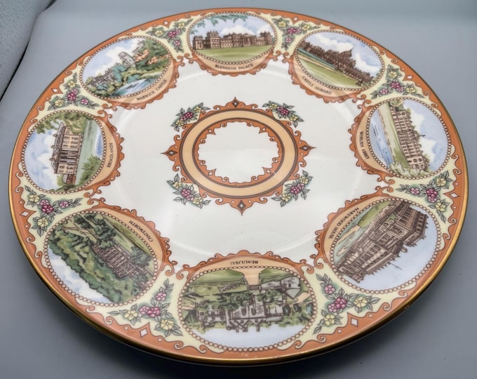 Royal Grafton Plate, Bone China Treasure House Large Platter, Lover Antiques and Vintage