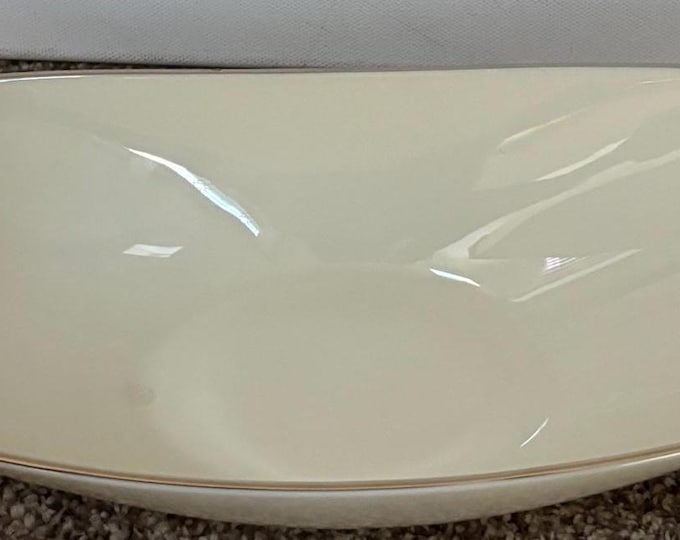 Vintage Lenox Porcelain Nero Serving Dish with 24K Gold Gilding Pretty Bowl Lover Antiques and Vintage