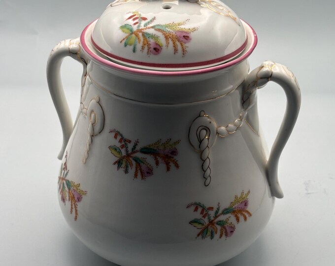 Antique Limoges Haviland Sugar Dish Bowl with Lid Rose Pattern Lover Antiques and Vintage