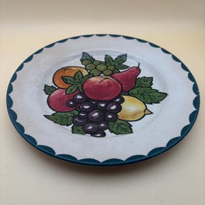 Vintage Fruit Pottery Plate Fruit Platter Lover Antiques and Vintage