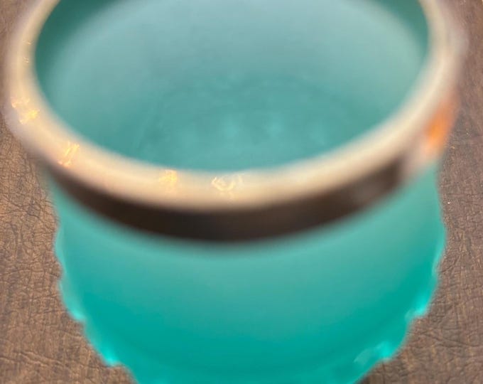 Vintage Turquoise Toothpick Holder with Gold Gilding Lover Antiques and Vintage