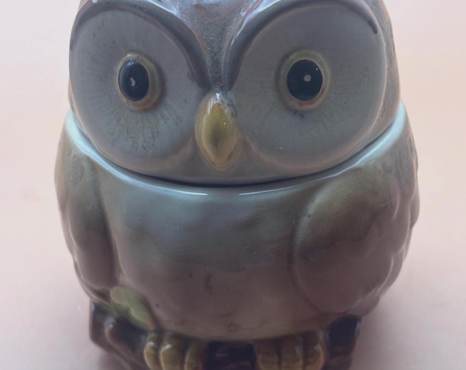 Otagiri Owl Canister with Lid, Made in Japan, Lover Antiques and Vintage