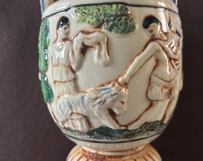 Vintage Hand Painted Vase Made in Japan Japanese Geisha Girl Unique Gifts Shipped Lover Antiques and Vintage