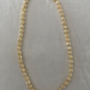 Mother of Pearl Beaded Necklace MOP Jewelry Unique Gifts Galore at Lover Antiques and Vintage