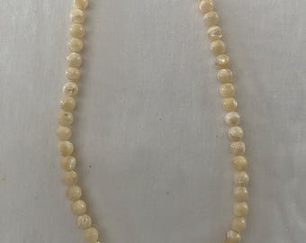 Mother of Pearl Beaded Necklace MOP Jewelry Unique Gifts Galore at Lover Antiques and Vintage