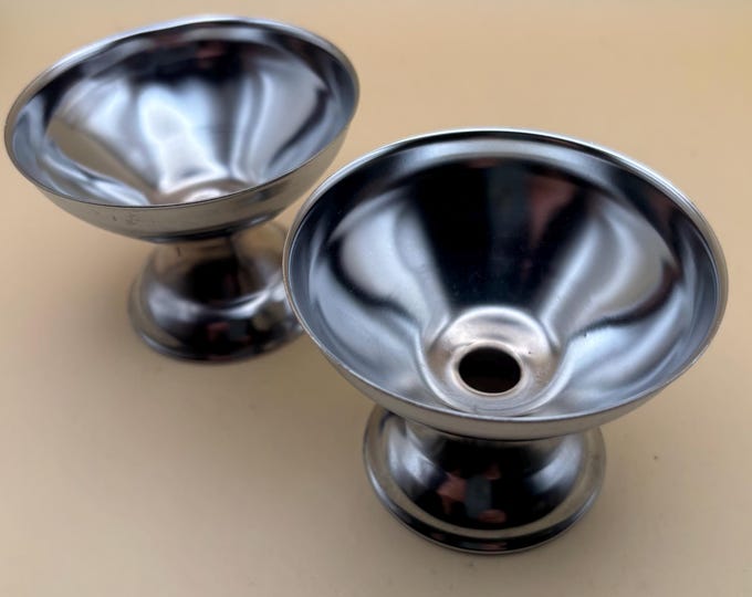 Vintage Sherbet or Dessert Ice Cream Holders Set of 2 Cups Lover Antiques and Vintage