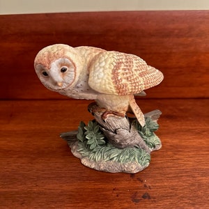 Vintage Lenox American Barn Owl Figurine: Fine Porcelain Bird - Etsy