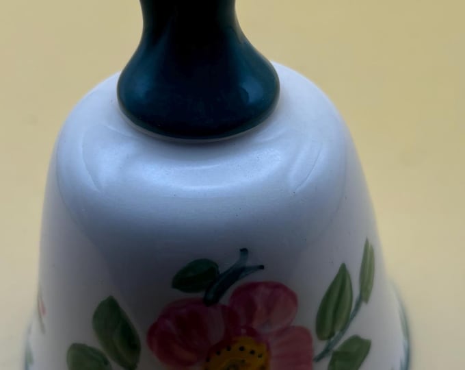 Vintage Franciscan Bell Danbury Mint with Blue Handle Bell Lover Antiques and Vintage