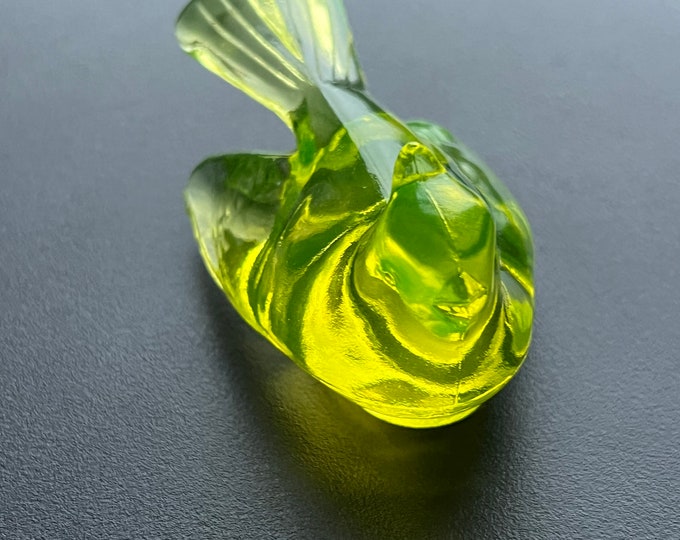 Vintage Mosser Uranium Glass Bird Lover Antiques and Vintage