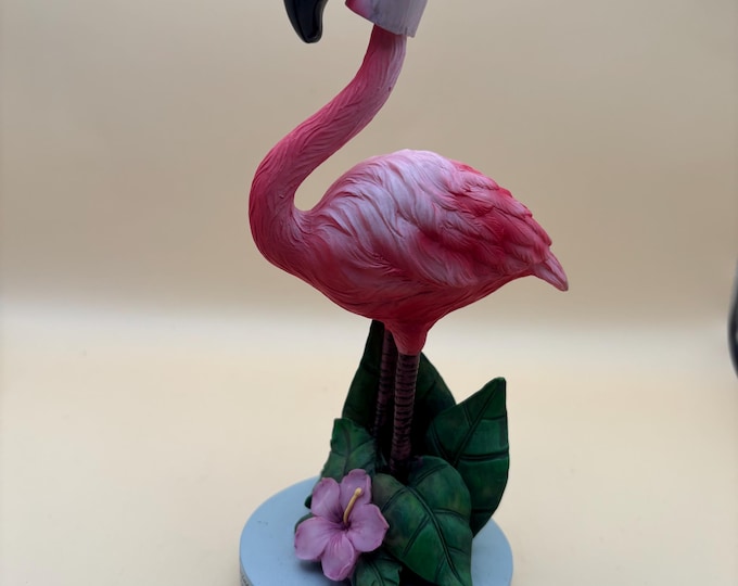 Vintage Flamingo Resin Bobble Head Figurine Silver Springs, Florida Lover Antiques and Vintage