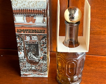 Vintage Avon Spicy After Shave Apothecary Decanter 8 fluid ounces original box full bottle Perfume Lover Antiques and Vintage