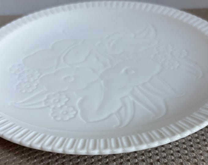 Vintage Shelledge White Salad Plate with Narrow Flutes Edging Syracuse China Lover Antiques and Vintage