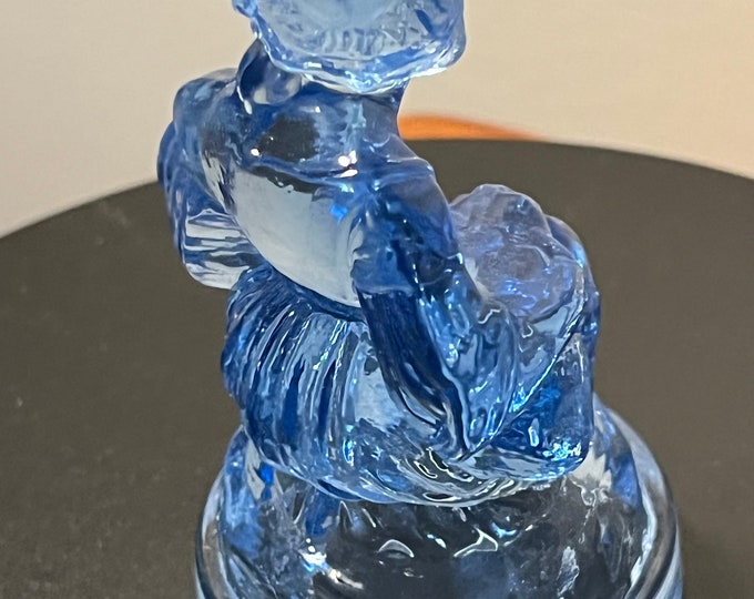 Vintage Little Women Jo #7 Summit Art Iridescent Pink Glass Art Russ Vogelsong Sculpture Art Glass Figurine  art Lover Antiques and Vintage